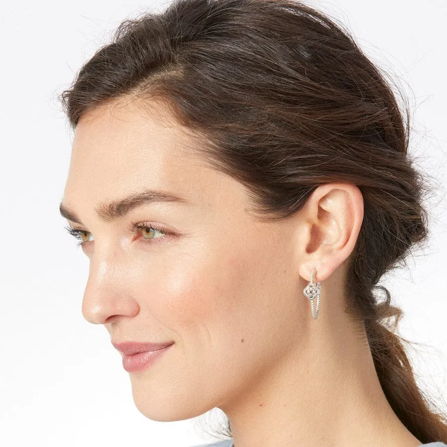 Interlok Knot Rope Hoop Earrings