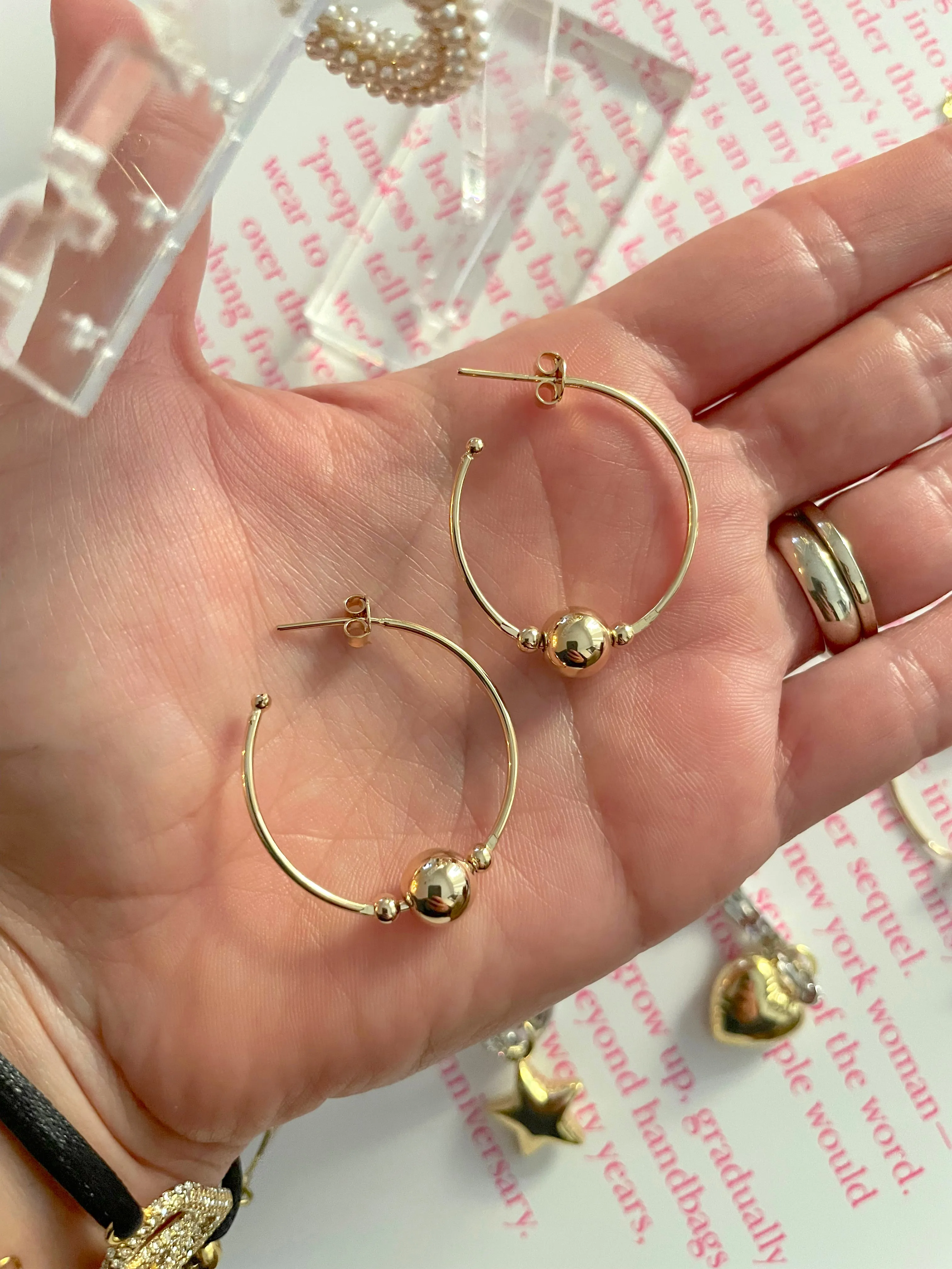 Isla hoop earrings