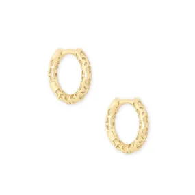 Kendra Scott Maggie Filigree Huggie Hoop Earrings in Gold Plated