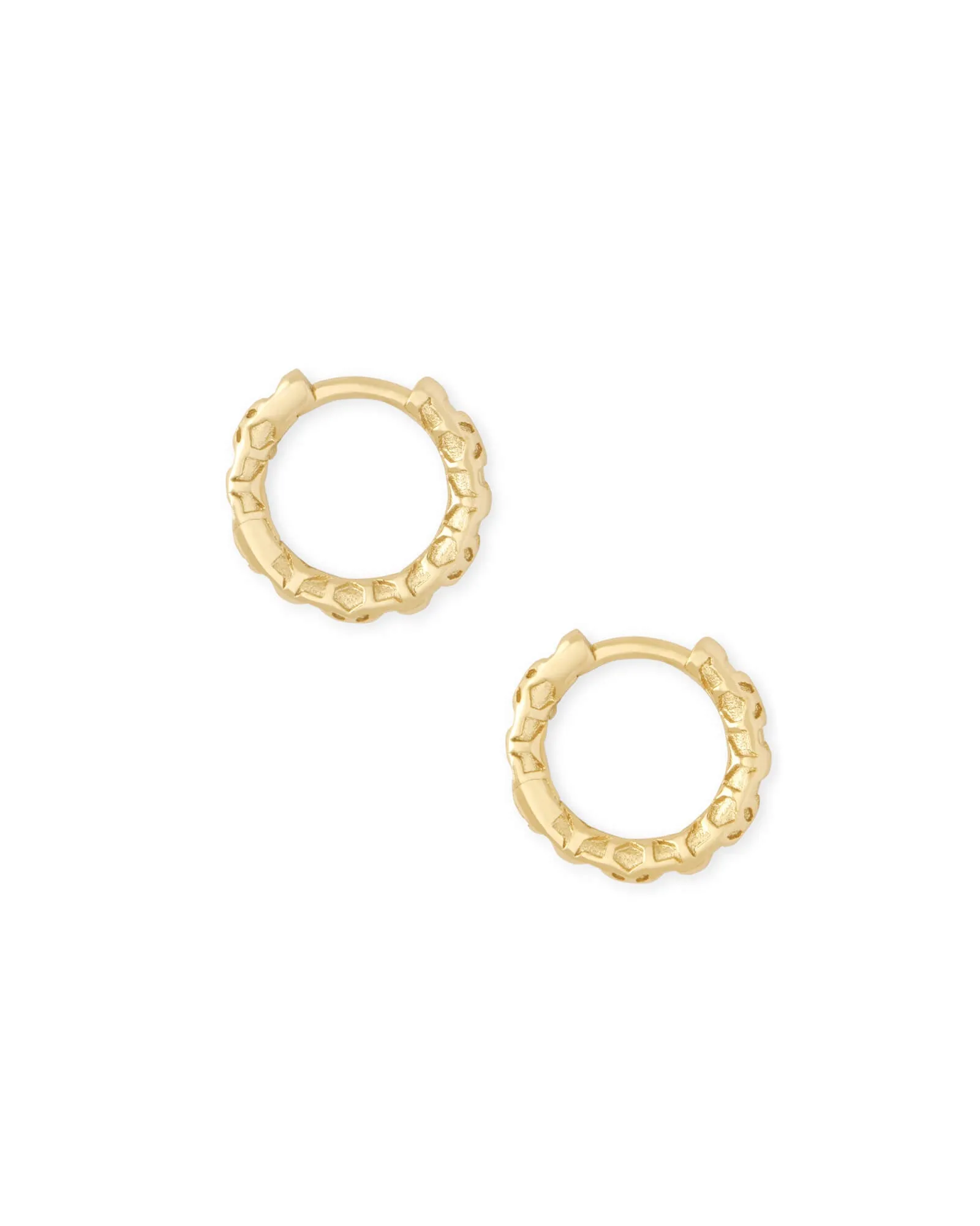 Kendra Scott Maggie Filigree Huggie Hoop Earrings in Gold Plated