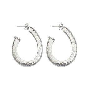 KITTY Silver Hoops