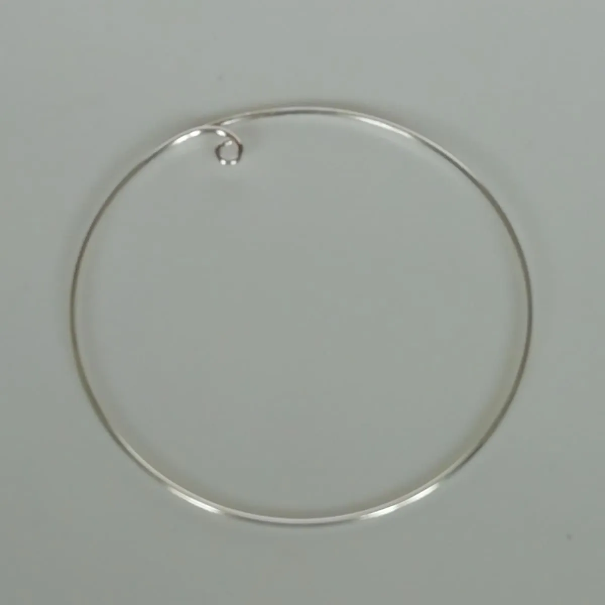 Large silver hoops | 50 mm hoop earrings | Silver jewelry | Minimalist hoops | Silver ear hoops | E226