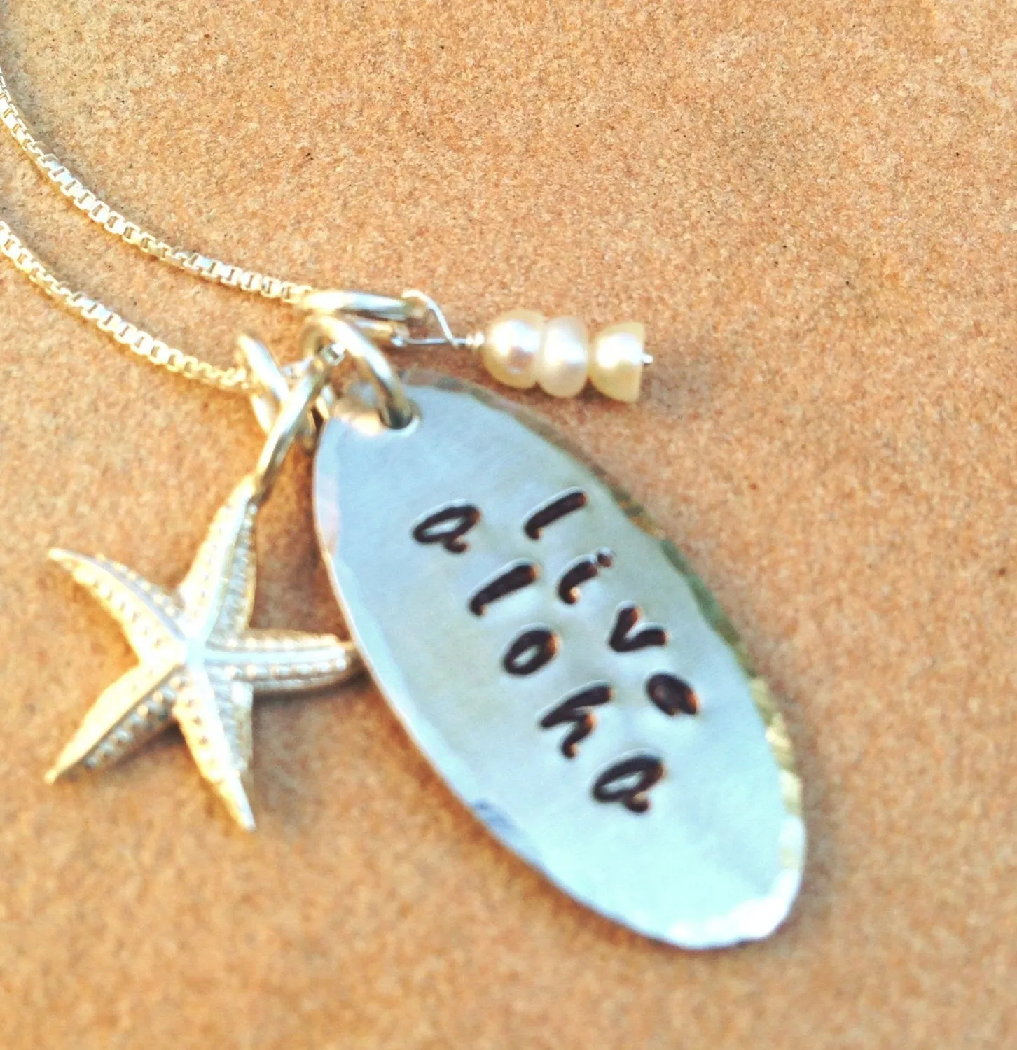 live aloha, Hawaiian Wedding, necklace, Hawaiian necklace, aloha necklace, gifts for her, Hawaiian, Mothers Day, personalized gifts