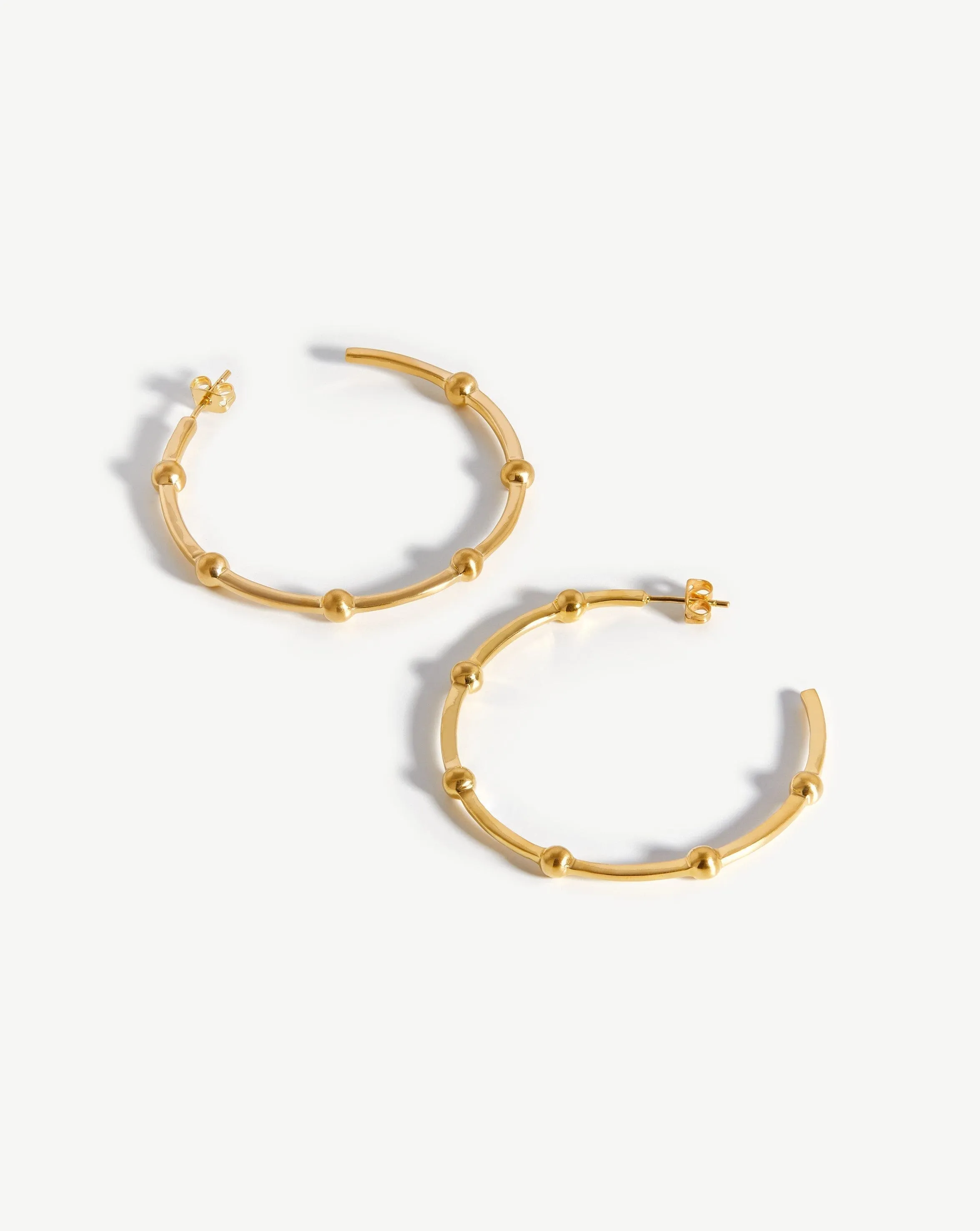 Lucy Williams Large Orb Hoop Earrings