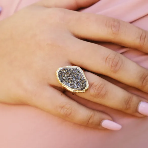 Maja Druzy Ring