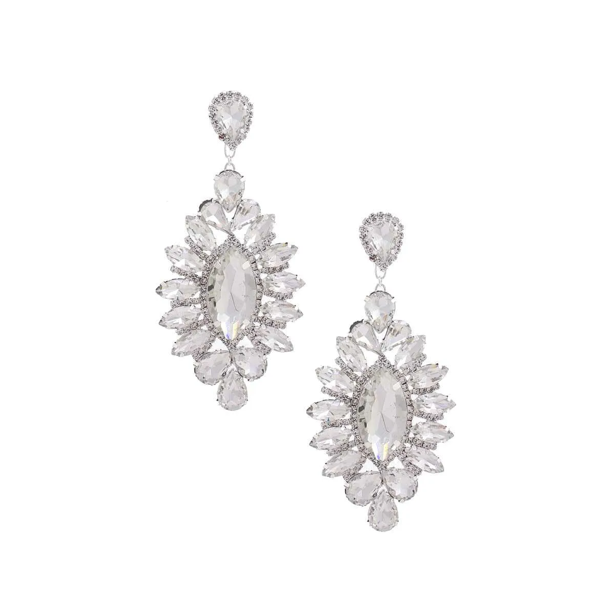 Marquise Rhinestone Dangle Earring