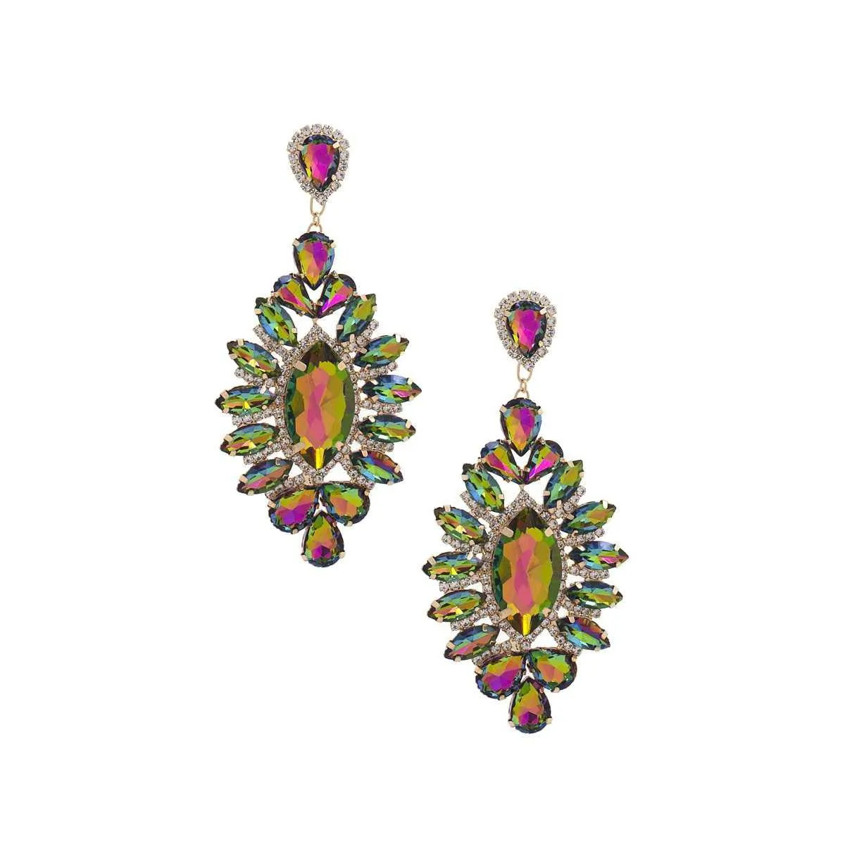 Marquise Rhinestone Dangle Earring