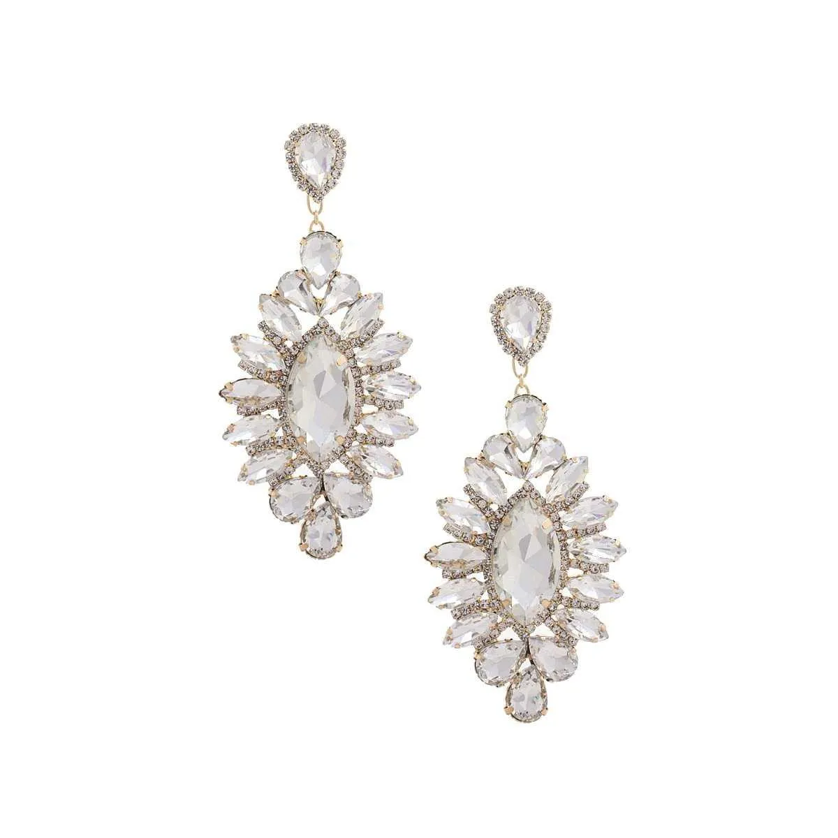 Marquise Rhinestone Dangle Earring