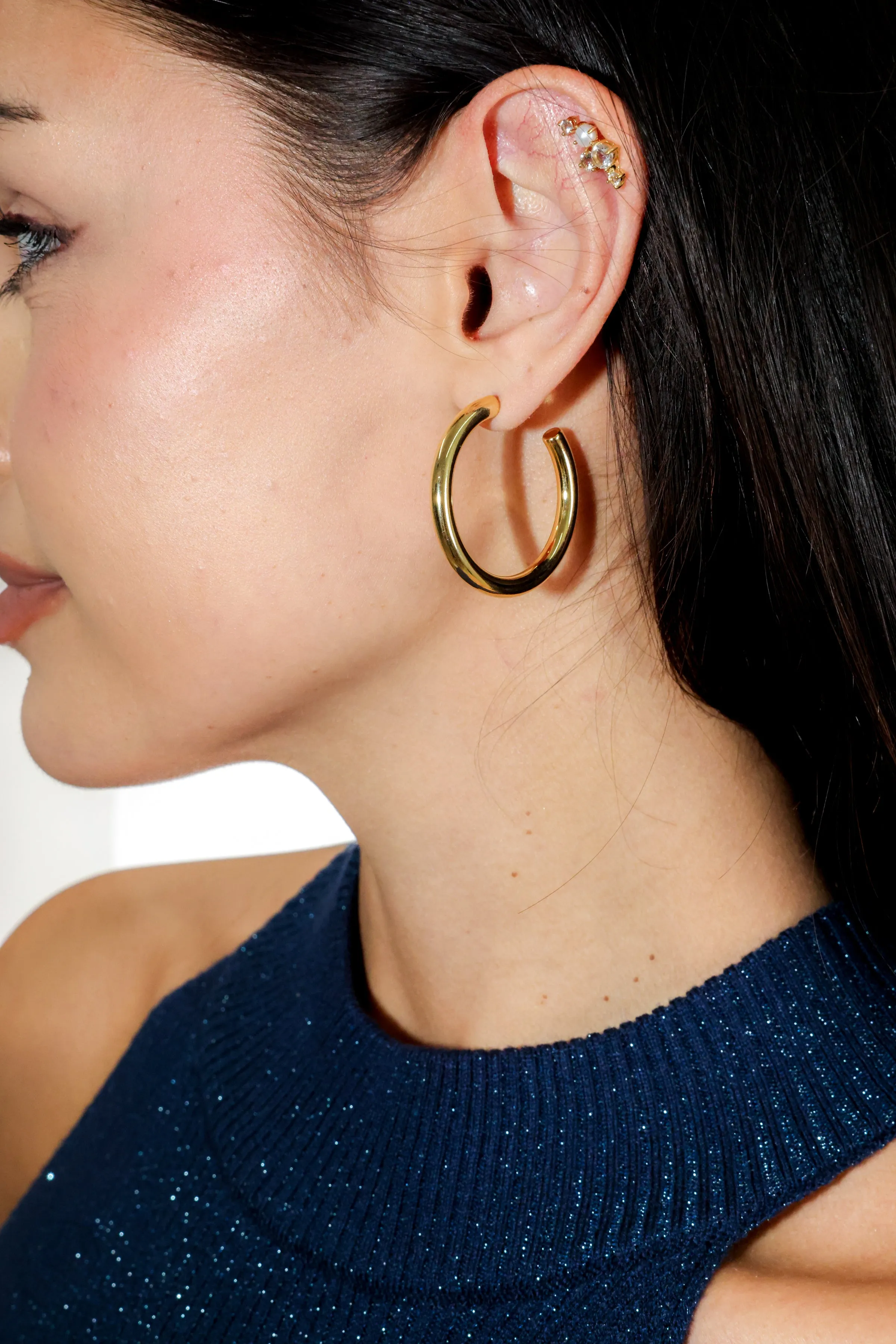 Medium Tube Hoop Earrings