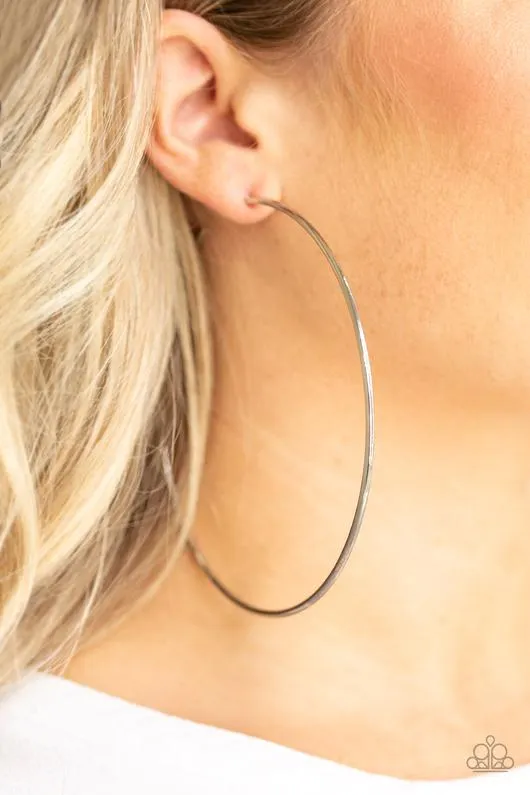 Meet the Maker! Black Hoop Paparazzi Earrings