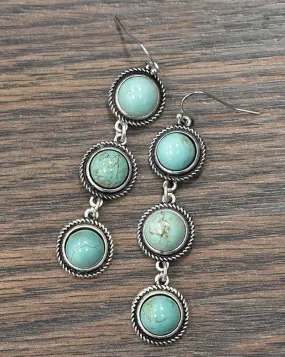 Natural Turquoise Post Earrings