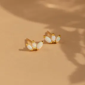 Opal Marquise Studs