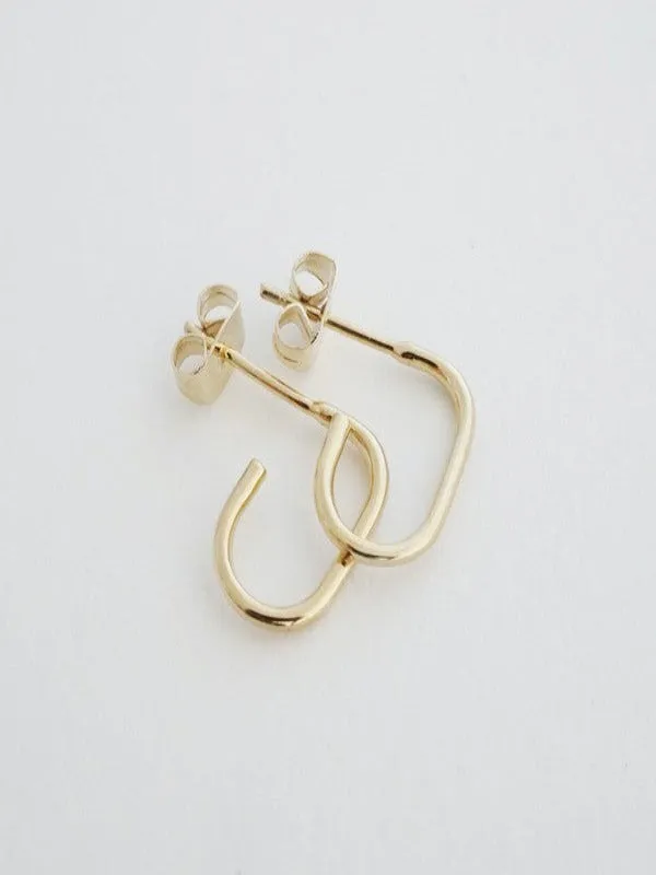 Paulette Oblong Hoops