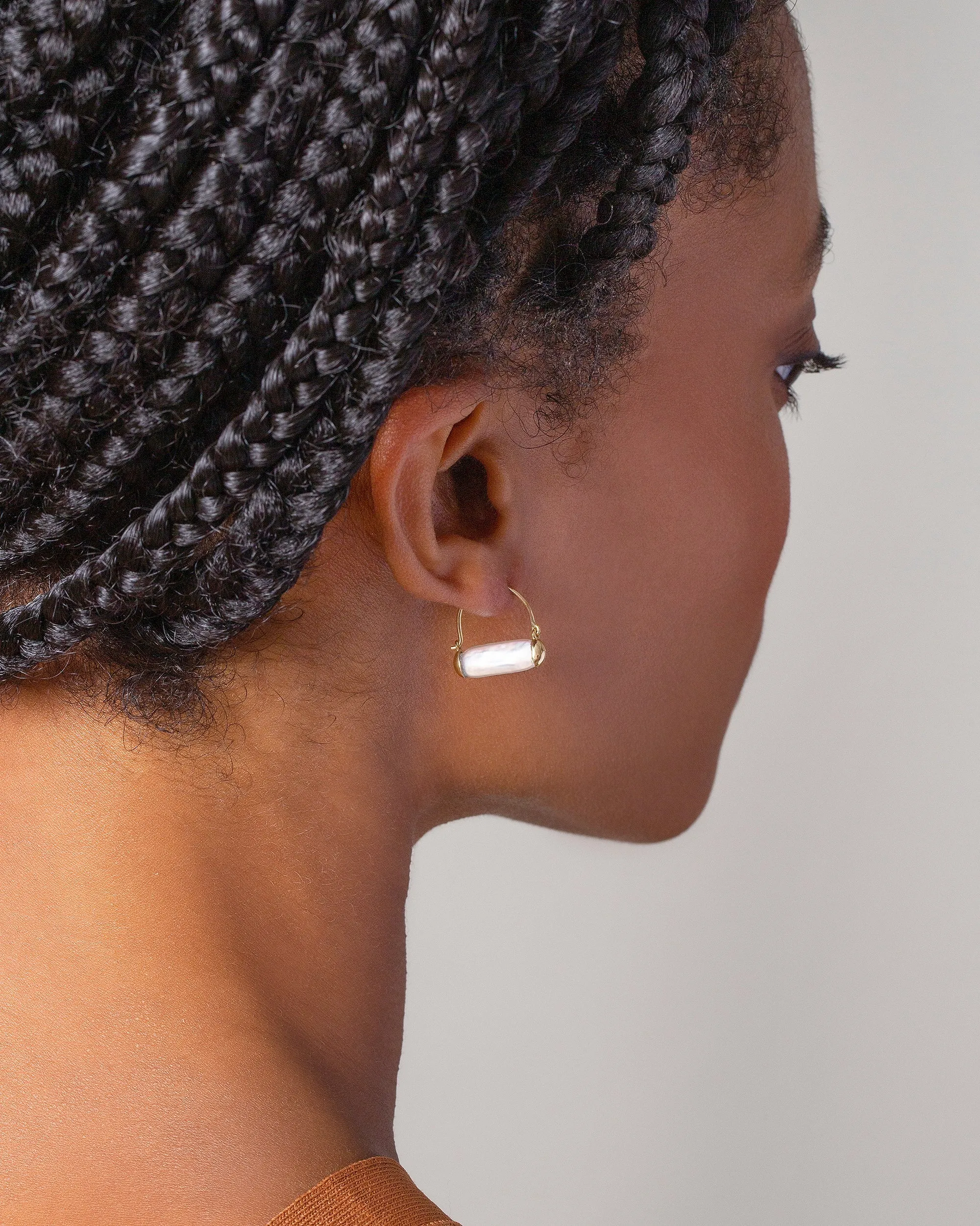 Pearl Hoop Earrings