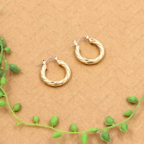 Petite Twist Hoops