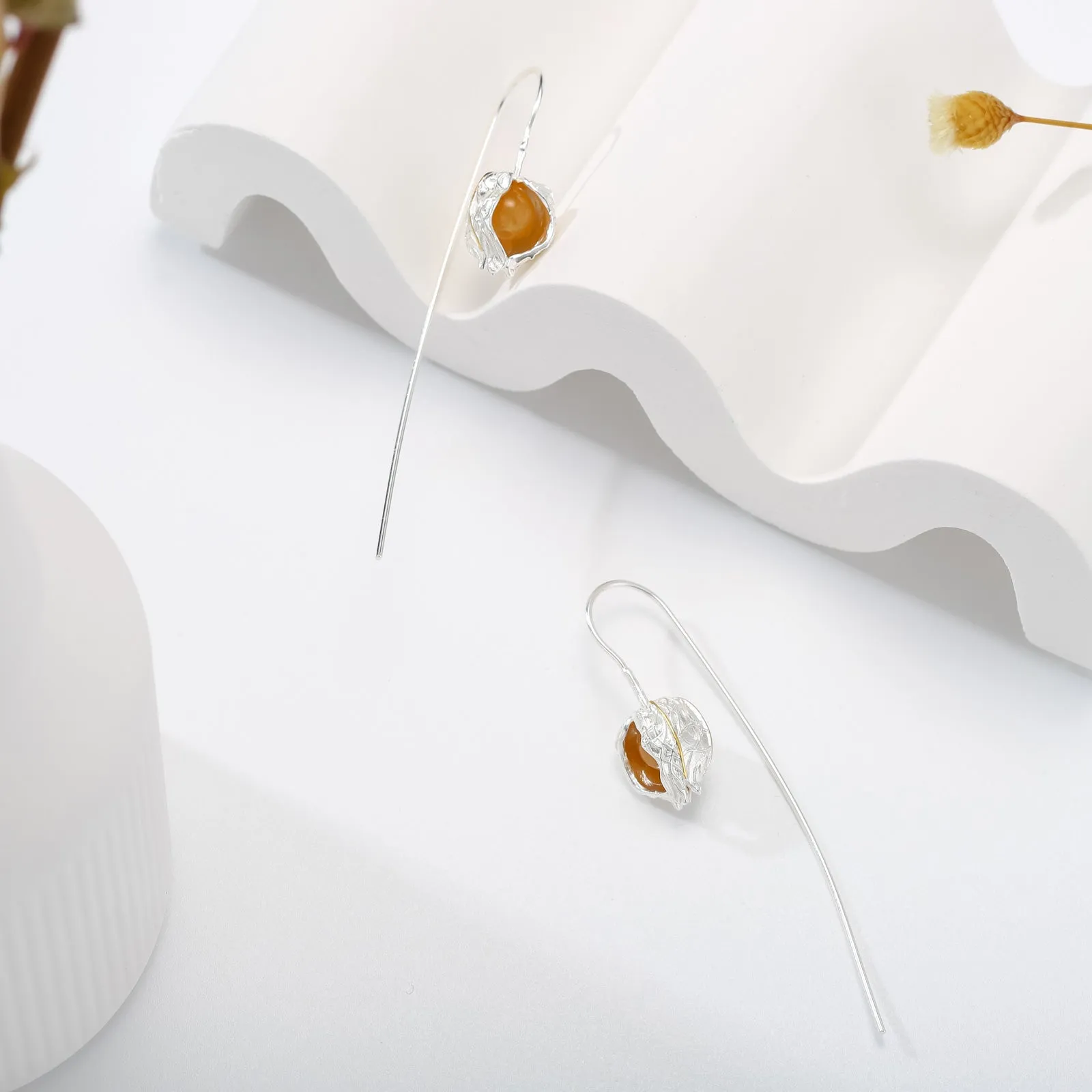 Physalis Hook Earrings