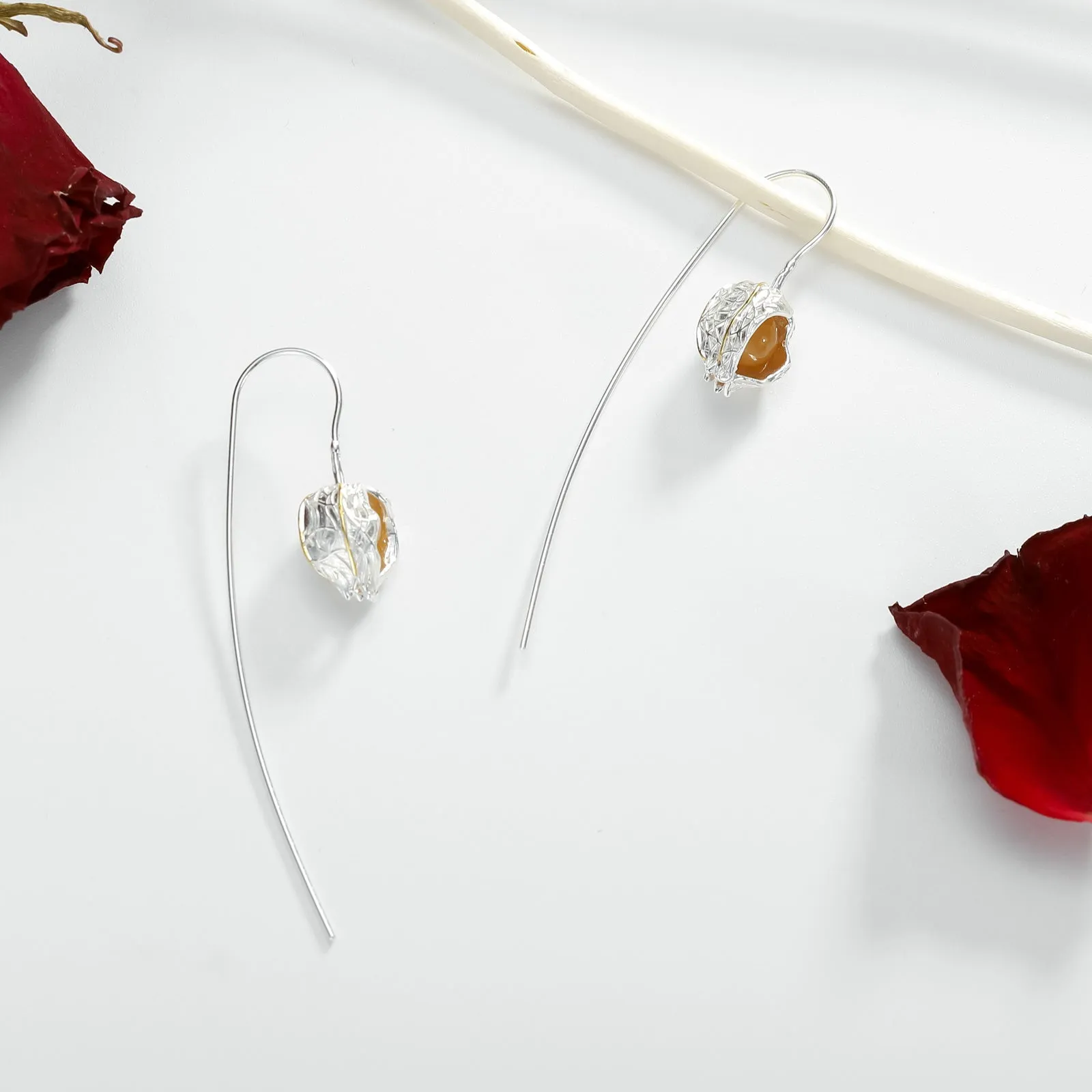 Physalis Hook Earrings