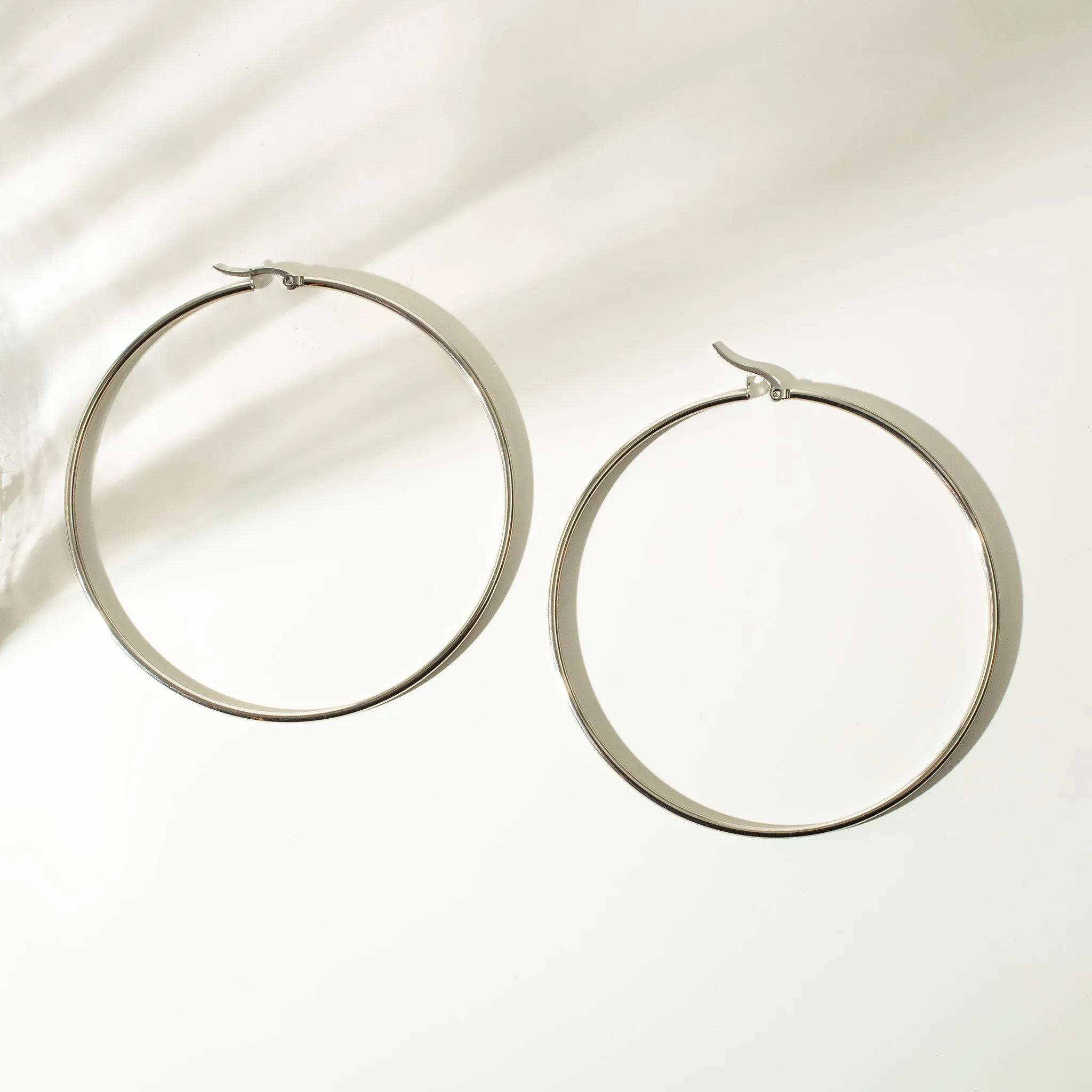 Prism High Shine Giant Hoop Earrings - Proceeds Donated