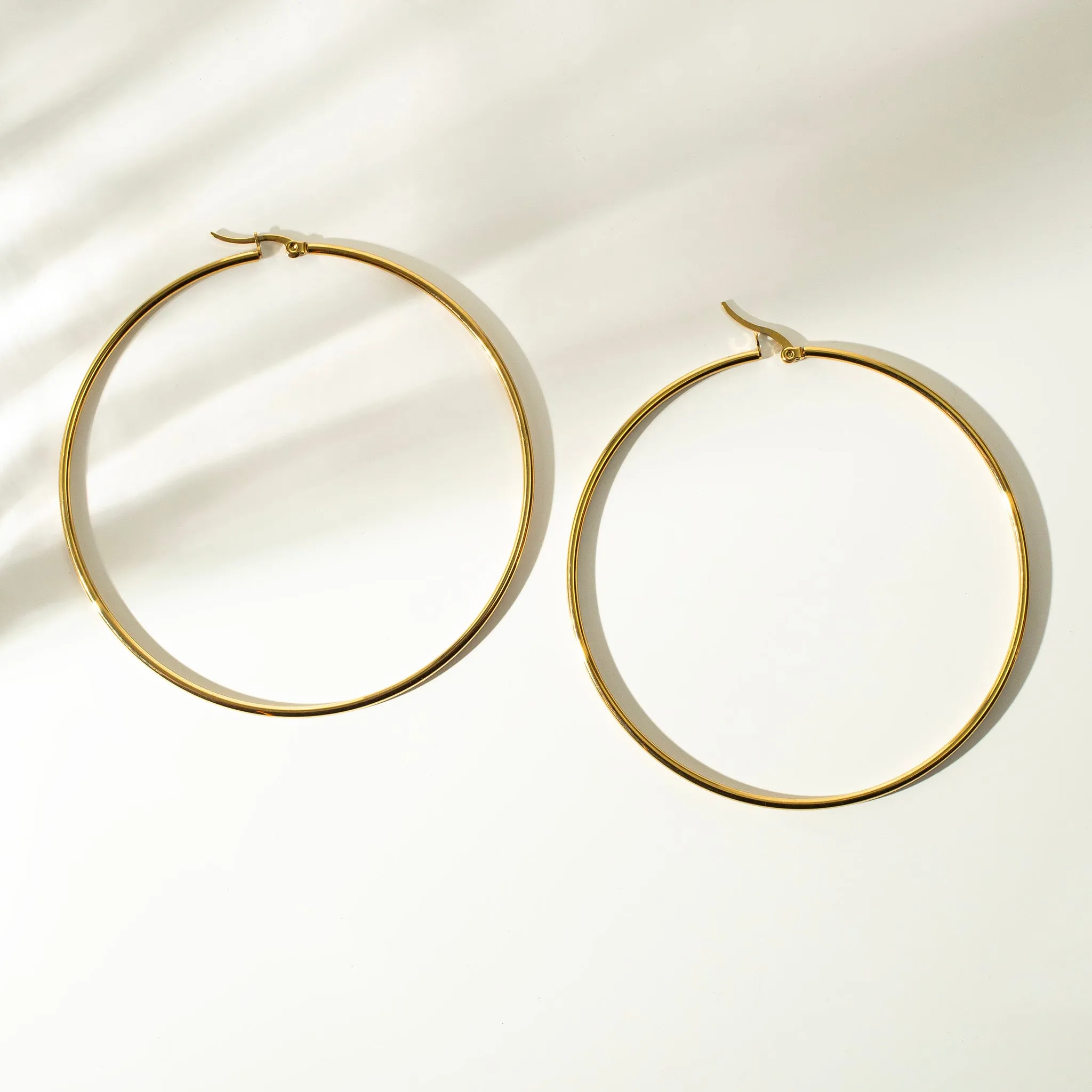 Prism High Shine Giant Hoop Earrings - Proceeds Donated