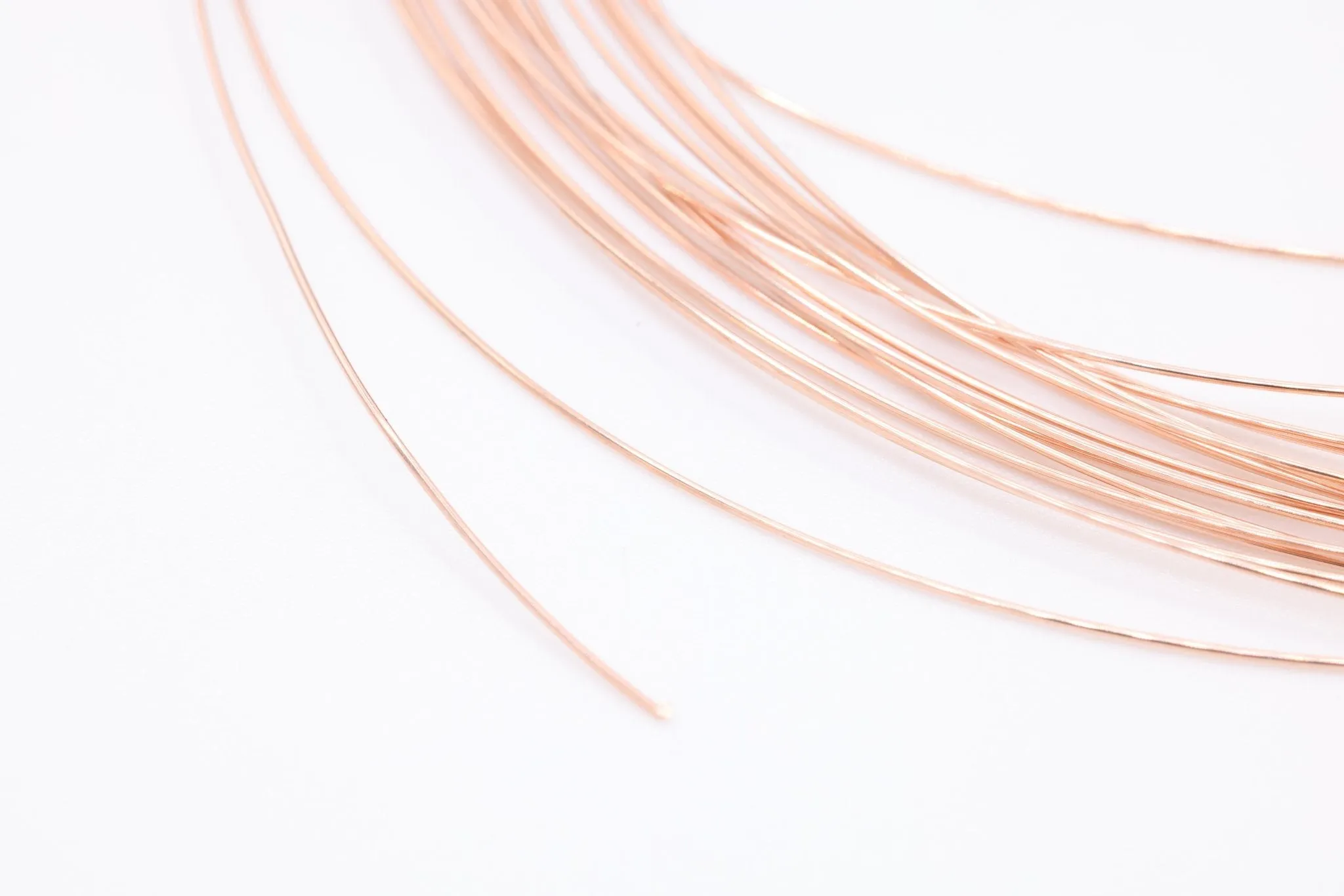 Rose Gold Filled Wire, 18 Gauge 1mm, Rose Gold-Filled, Half Hard Jewelry Wire