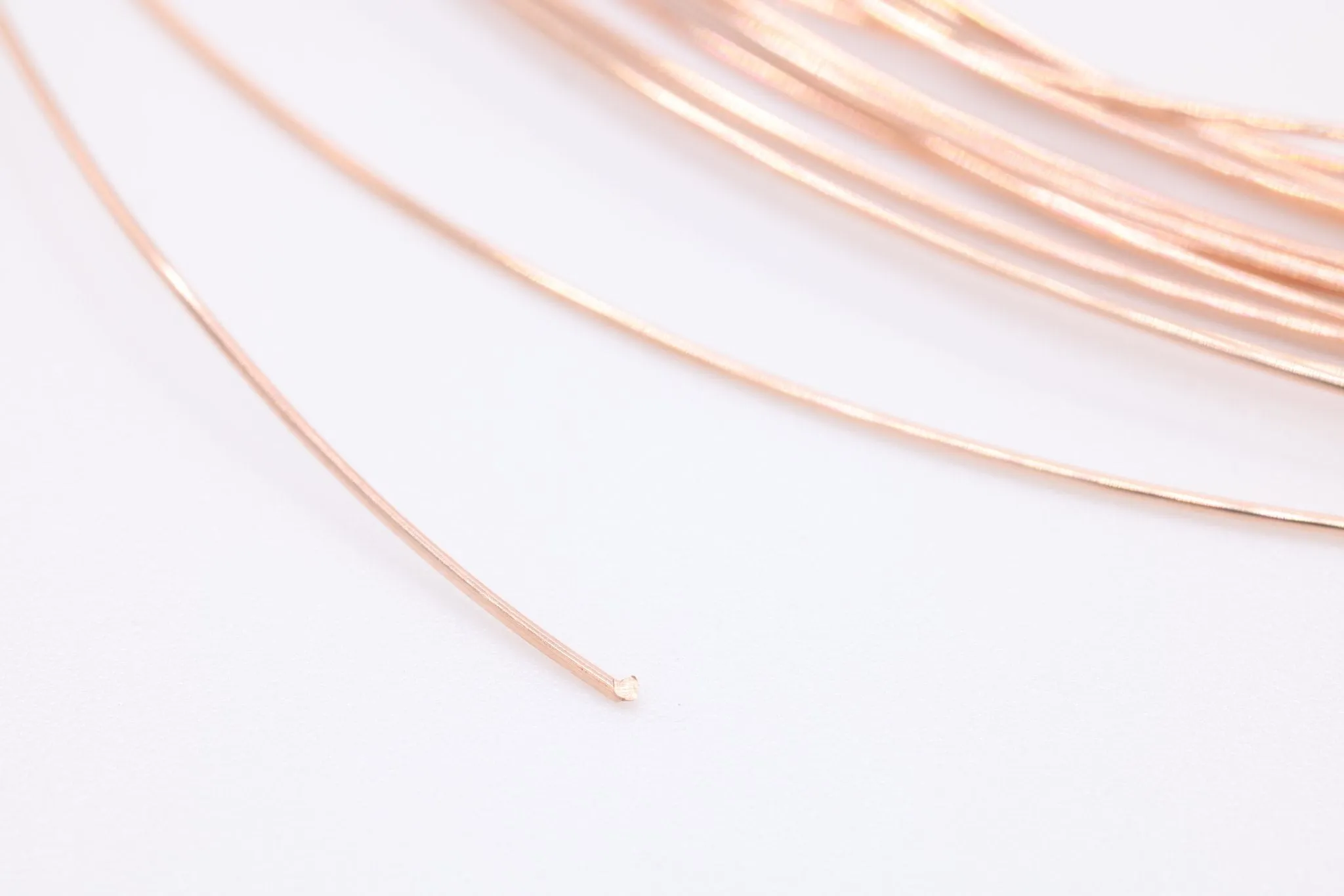 Rose Gold Filled Wire, 18 Gauge 1mm, Rose Gold-Filled, Half Hard Jewelry Wire