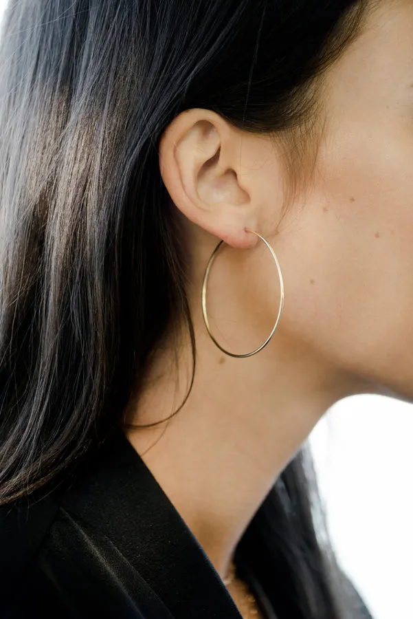 SALE Gwen Rose Gold Hoops