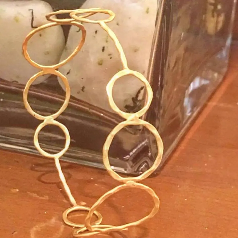 Sariya Gold Filigree Hoops