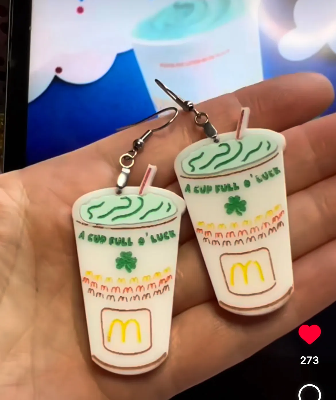 Shamrock Shake Dangle Earrings