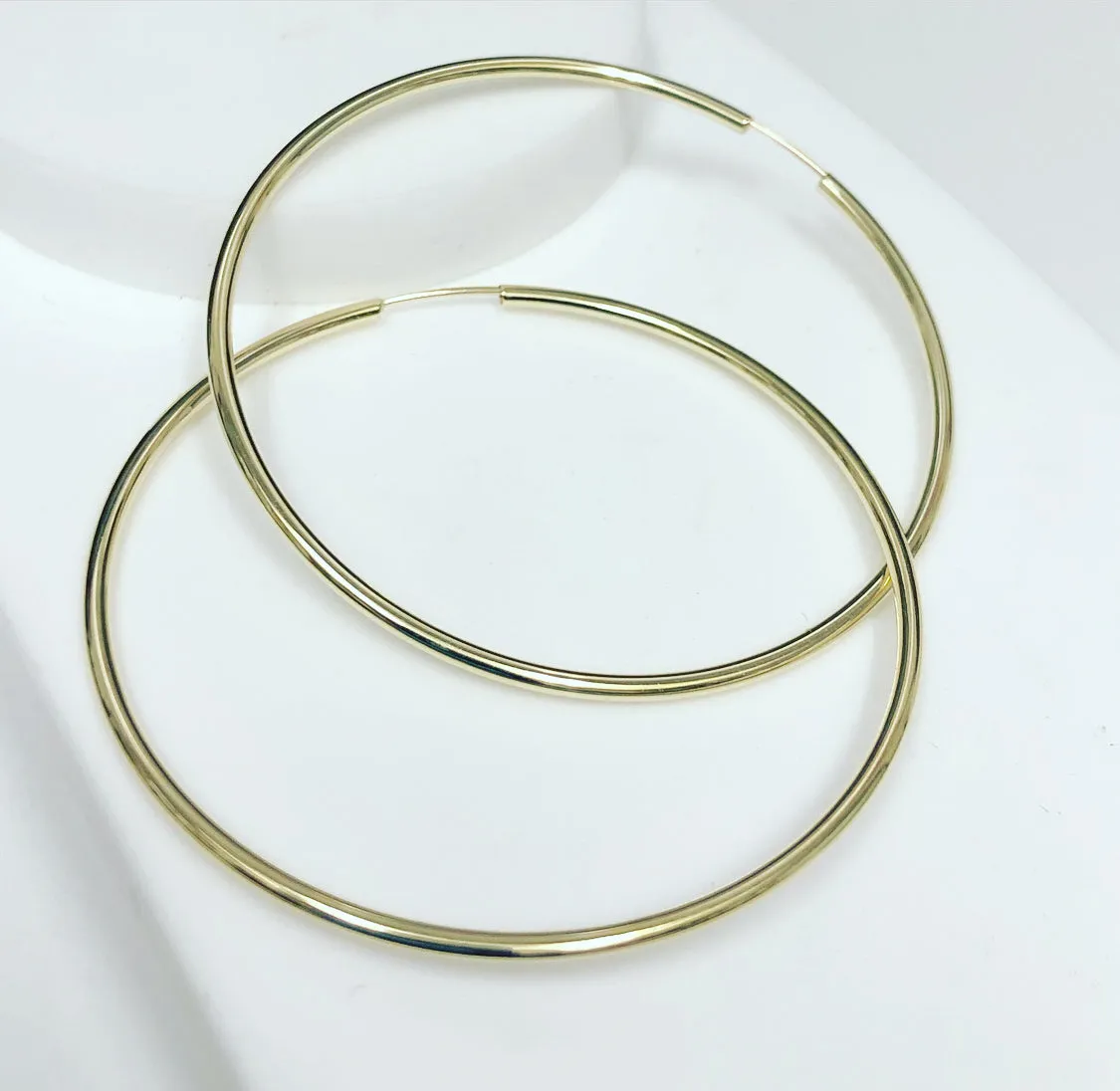 Sleepers gold hoop  earrings E103