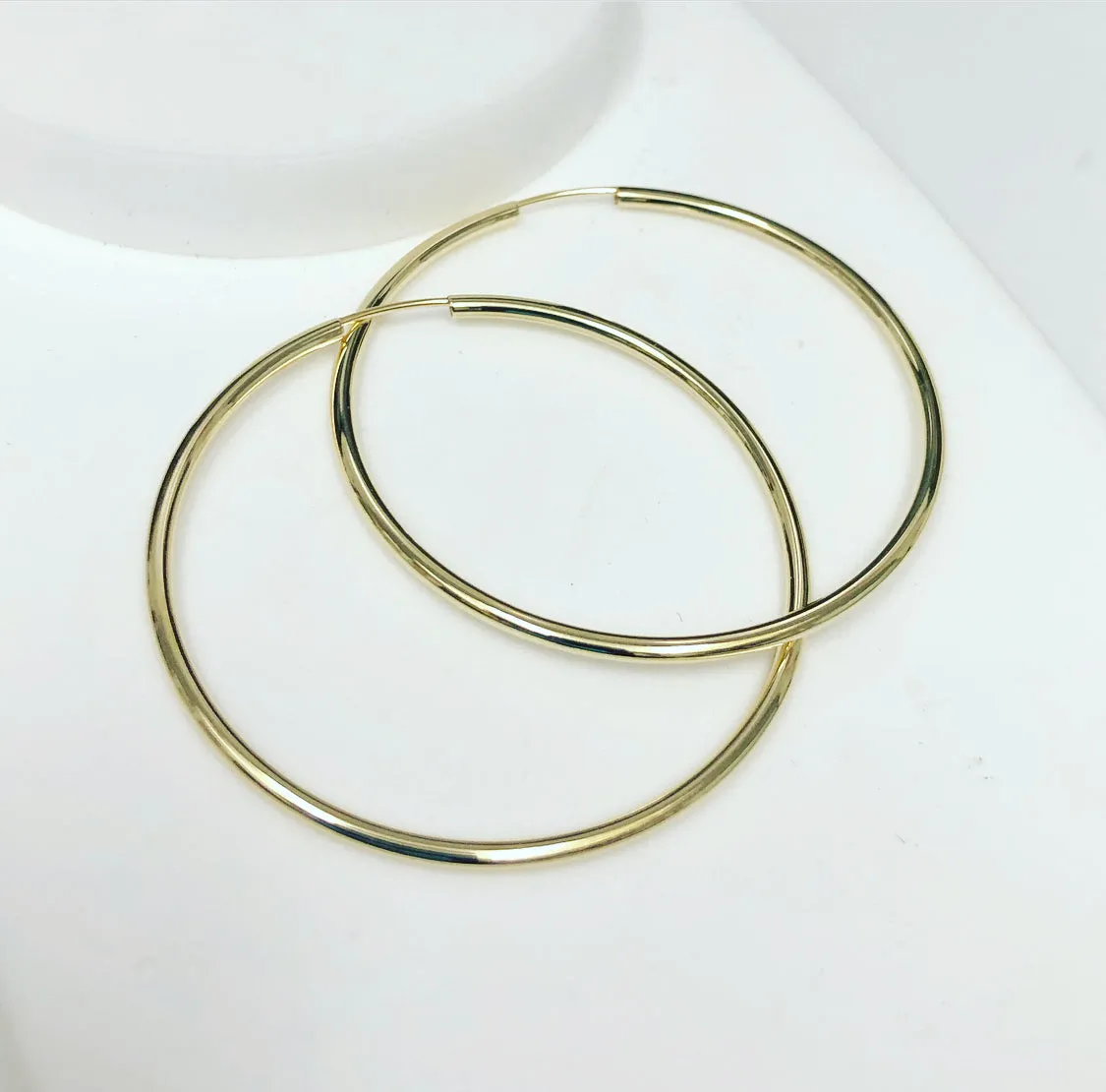 Sleepers gold hoop  earrings E103