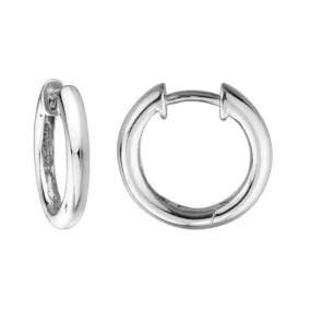 STERLING SILVER 15MM HOOP EARRINGS