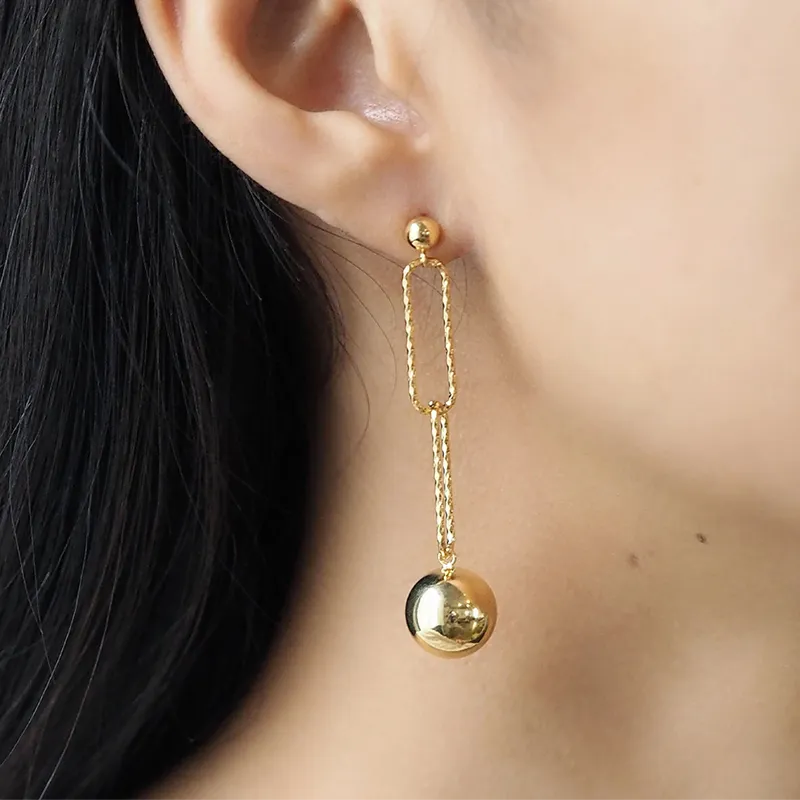 TAI RITTICHAI | Chainlink Ball Drop Earrings