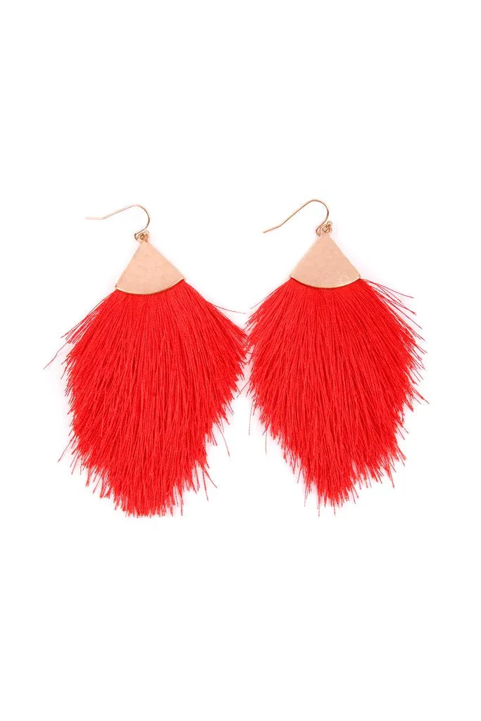 Tassel Hook Earrings - Various Colors