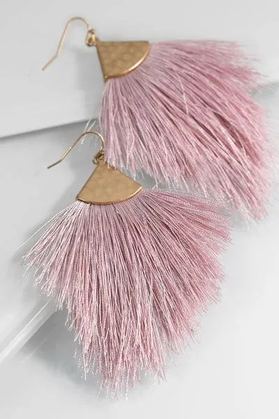 Tassel Hook Earrings - Various Colors