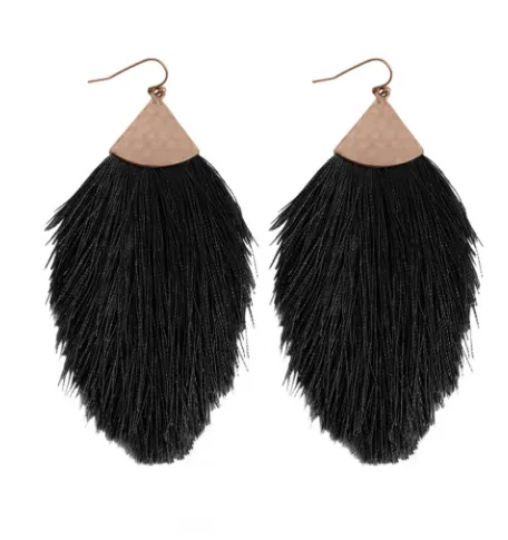 Tassel Hook Earrings - Various Colors