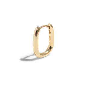 THE HARLEY MOLLY HOOP SMALL - Solid 14k yellow gold