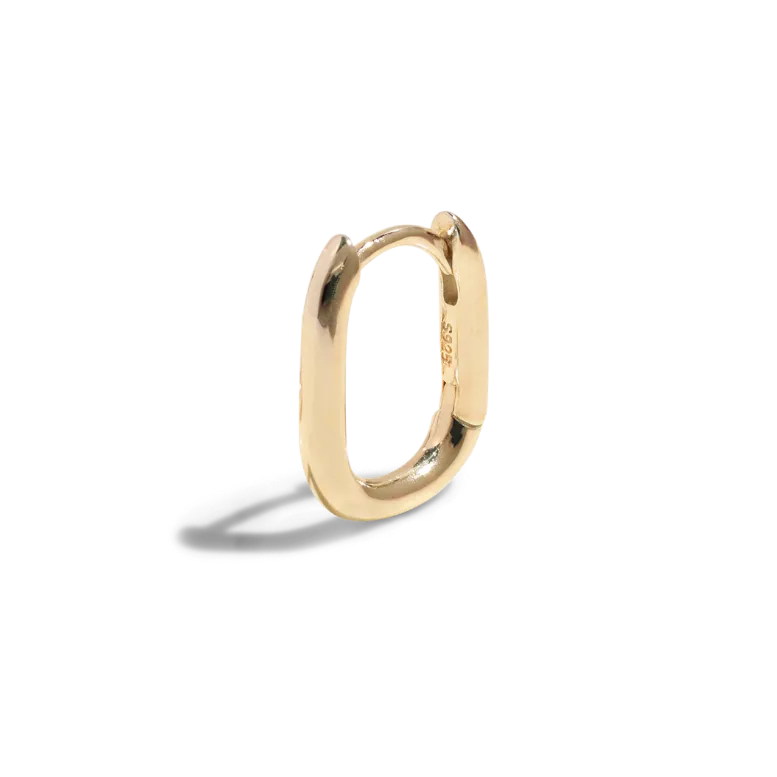 THE HARLEY MOLLY HOOP SMALL - Solid 14k yellow gold