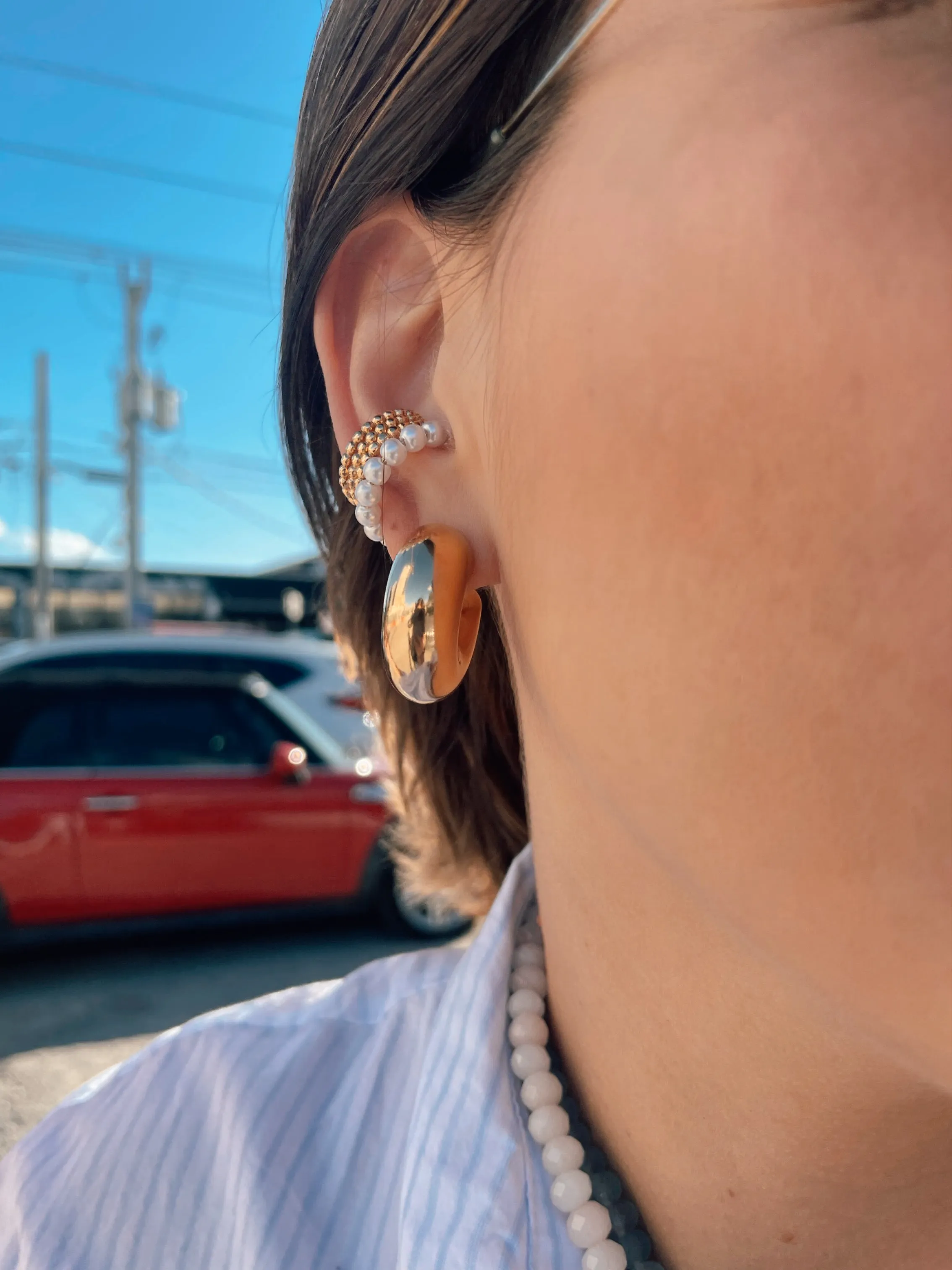 The perfect chunky hoops earrings