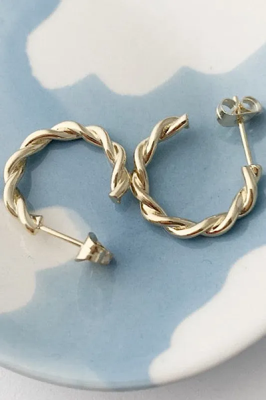 Thick Twist Hoops