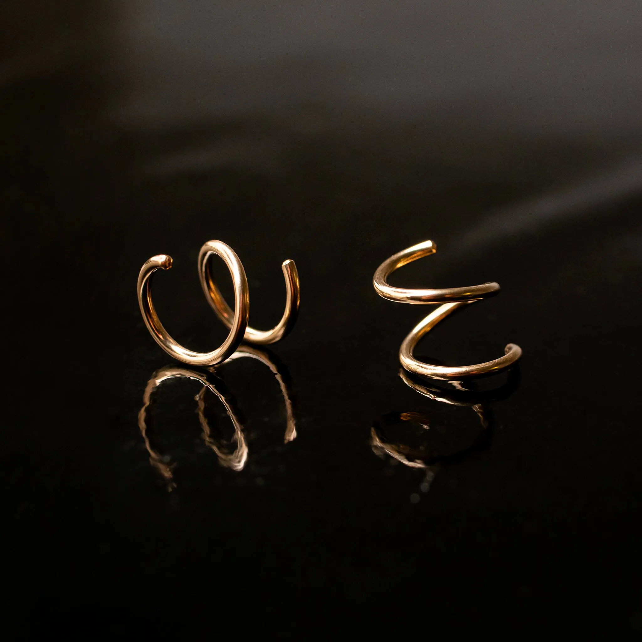 Here’s an optimized title for your e-commerce product:

Elegant Tiny Twist Double Huggie Earrings in 14K Solid Gold - Perfect for Everyday Wear