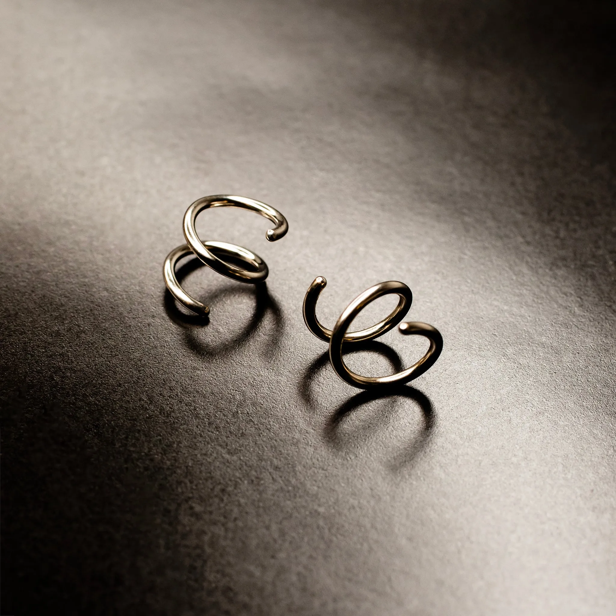 Here’s an optimized title for your e-commerce product:

Elegant Tiny Twist Double Huggie Earrings in 14K Solid Gold - Perfect for Everyday Wear