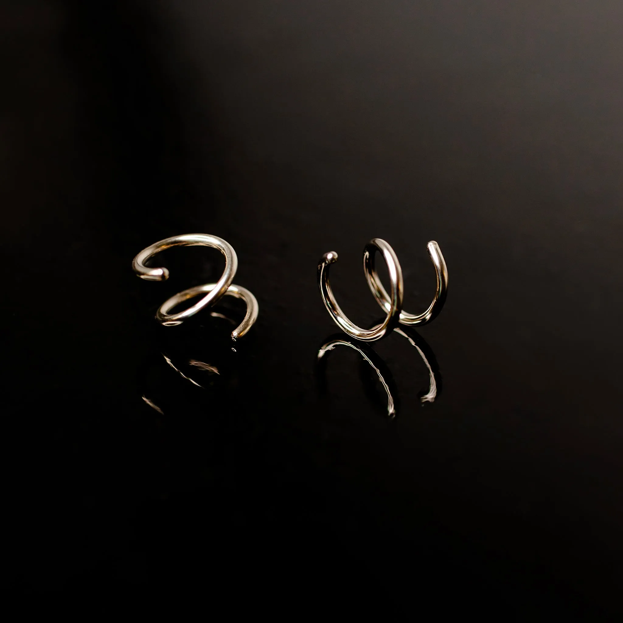 Here’s an optimized title for your e-commerce product:

Elegant Tiny Twist Double Huggie Earrings in 14K Solid Gold - Perfect for Everyday Wear