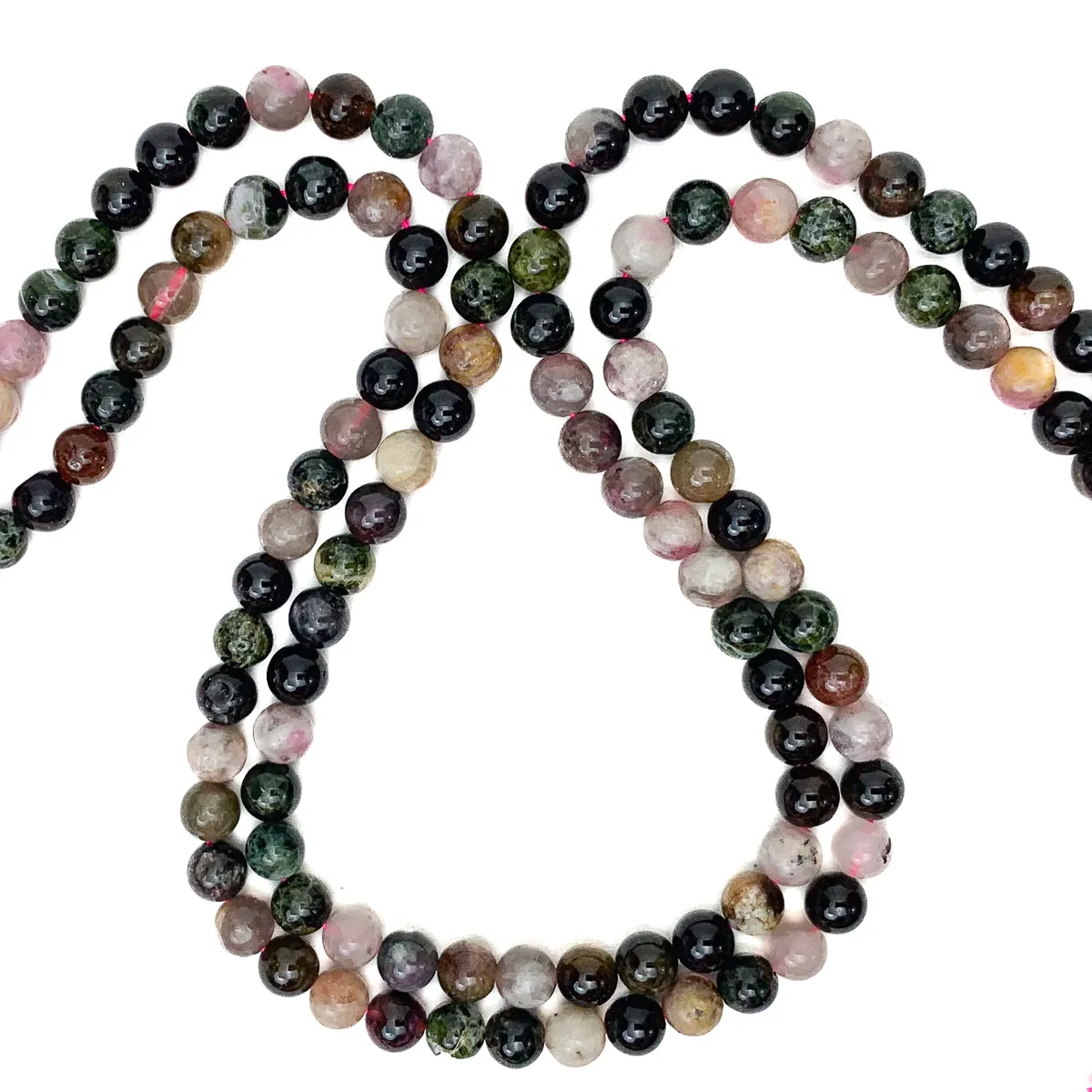 Tourmaline Multi 6mm Smooth Rounds Bead Strand