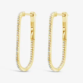 U-Hoop 1 Diamonds 0.25CT Earrings