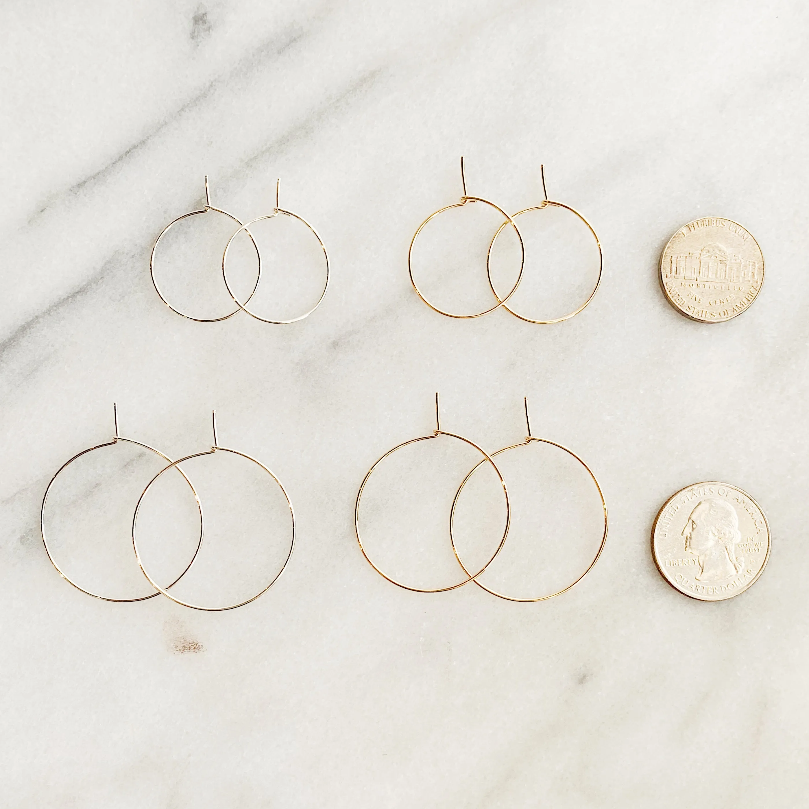 Weightless Small Hoops