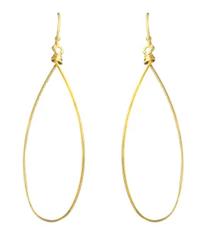 Wire teardrop hoops